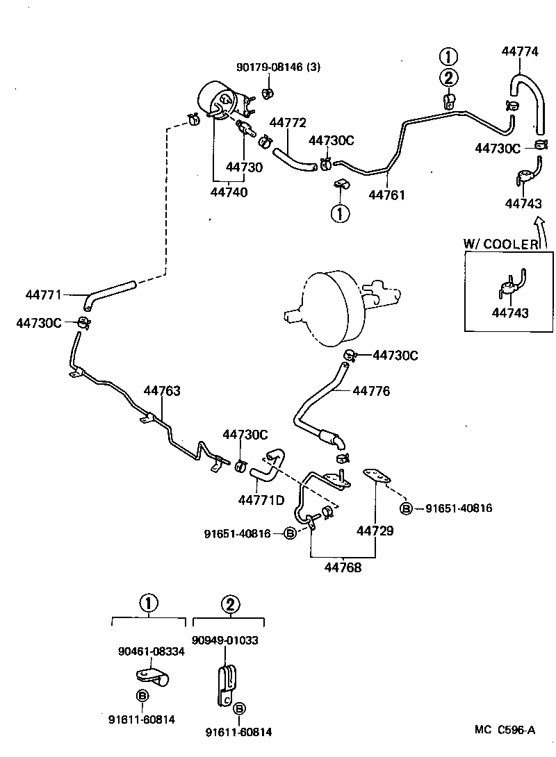 04443-26260 BOOSTER KIT, BRAKE product image