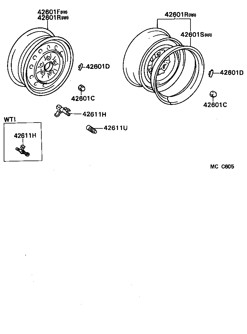 42601-25200 WHEEL, DISC (FOR REAR) product image