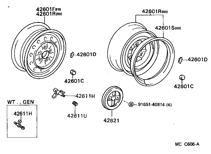 42601-25210 WHEEL, DISC (FOR FRONT) product image