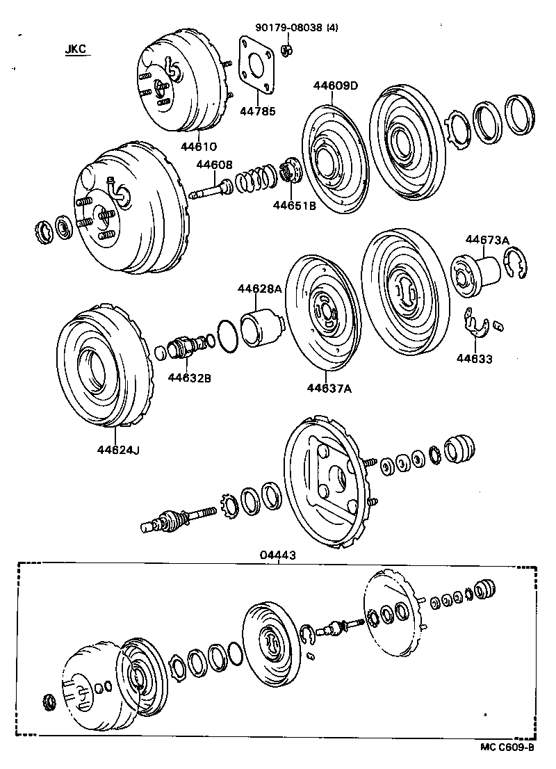 04443-22440 BOOSTER KIT, BRAKE product image