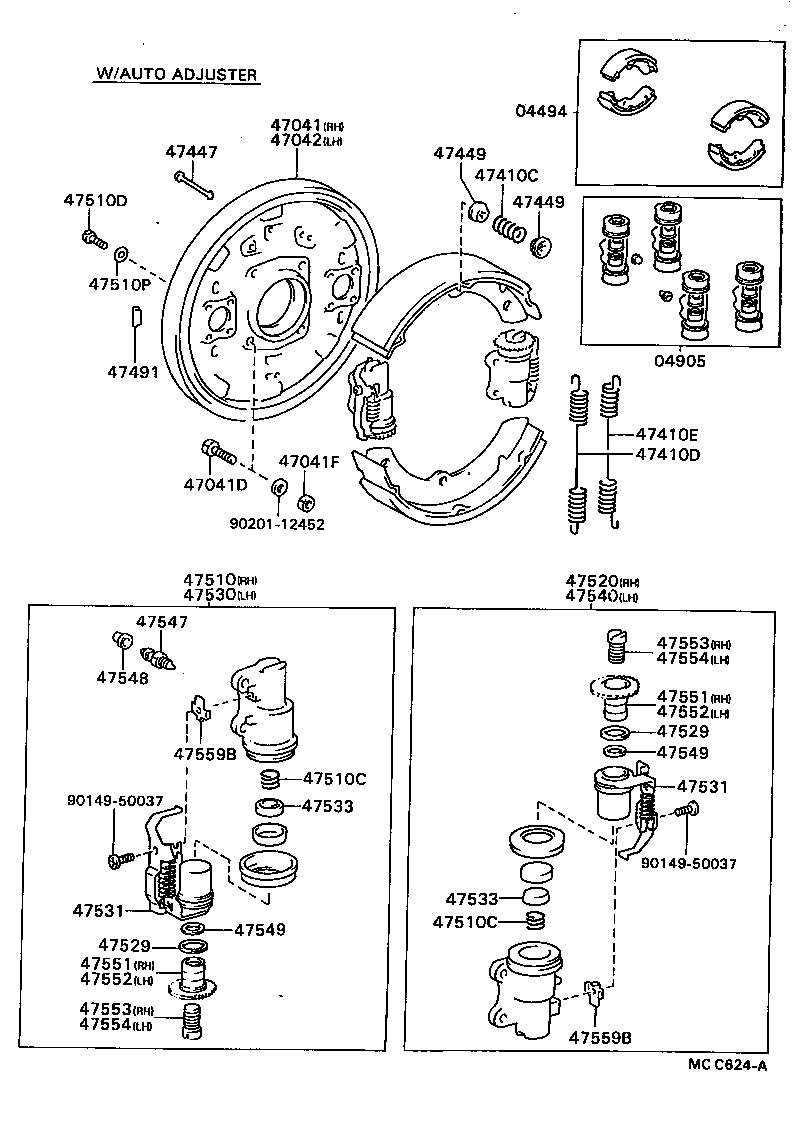 04494-36080 SHOE KIT, FRONT BRAKE product image