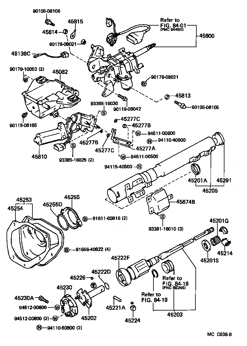 45870-30160 TUBE SUB-ASSY, STEERING COLUMN product image