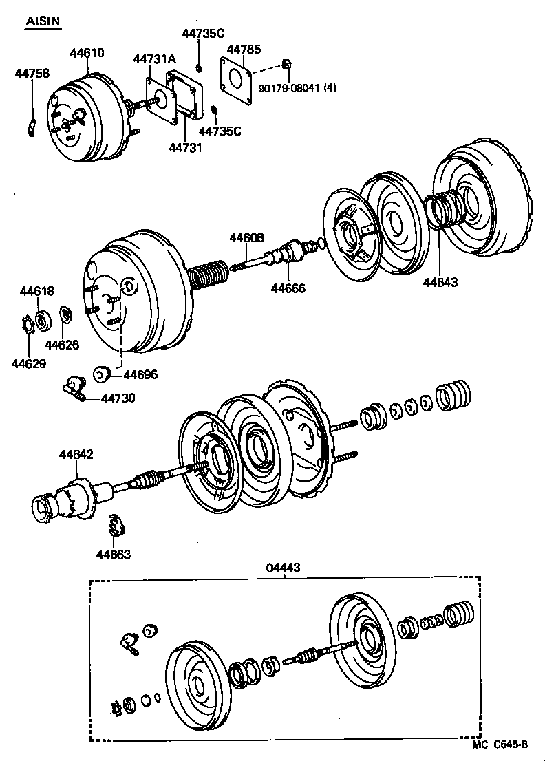 44735-30010 RING, BOOSTER BRACKET STOPPER product image