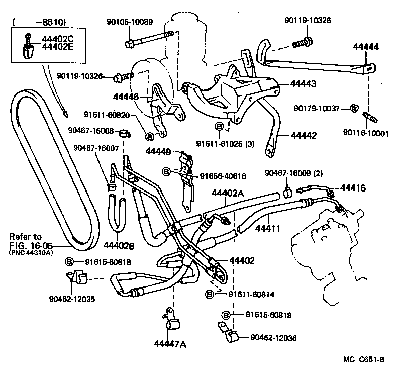 44350-20040 PULLEY ASSY, POWER STEERING IDLE product image