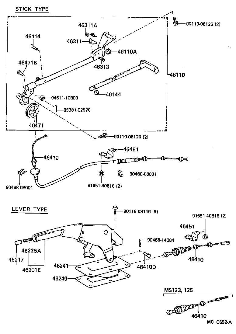 90541-07008 STOPPER, PARKING PEDAL product image