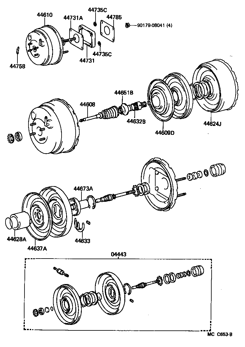 44735-30010 RING, BOOSTER BRACKET STOPPER product image