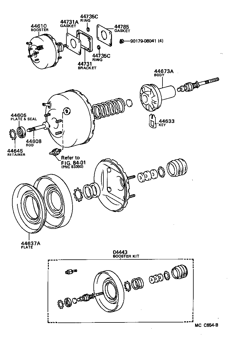 44735-30010 RING, BOOSTER BRACKET STOPPER product image