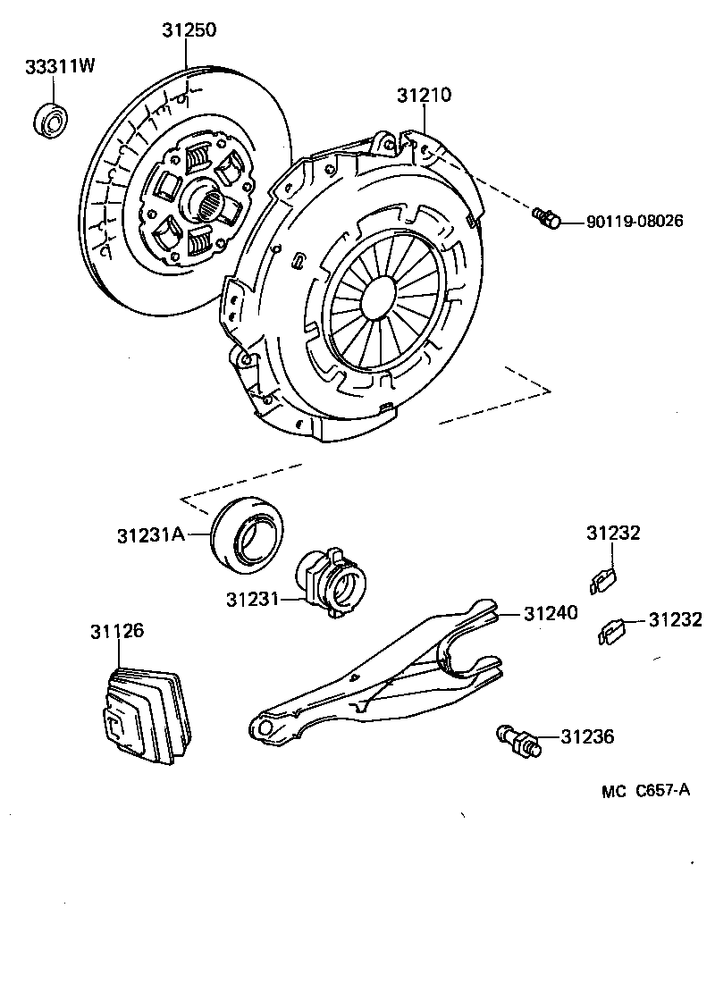 31250-25110 DISC ASSY, CLUTCH product image