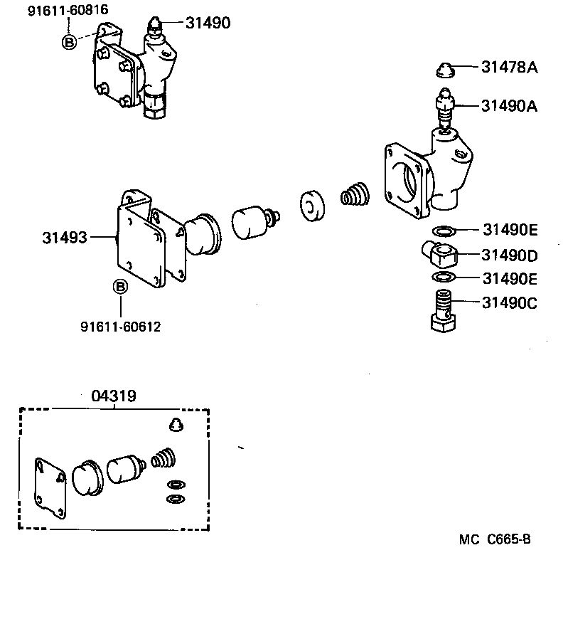 31301-27130 PEDAL SUB-ASSY, CLUTCH product image