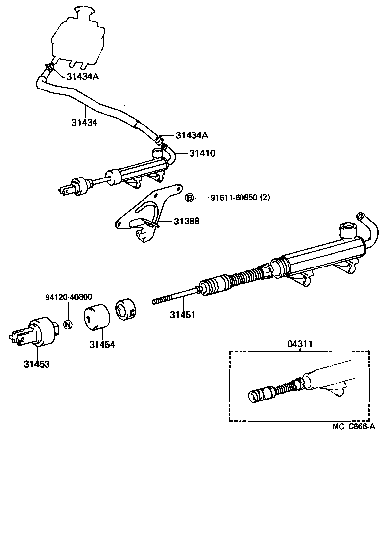 31454-27010 BOOT, CLUTCH MASTER CYLINDER product image