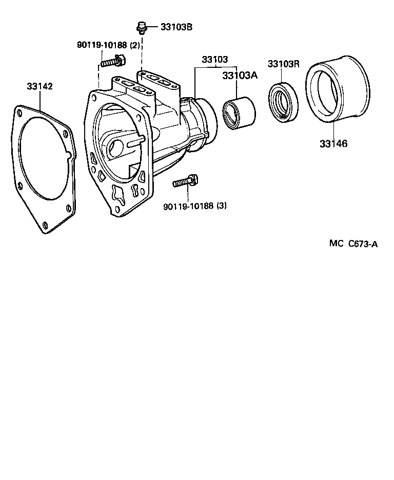 36117-28010 ADAPTER SUB-ASSY, TRANSFER product image