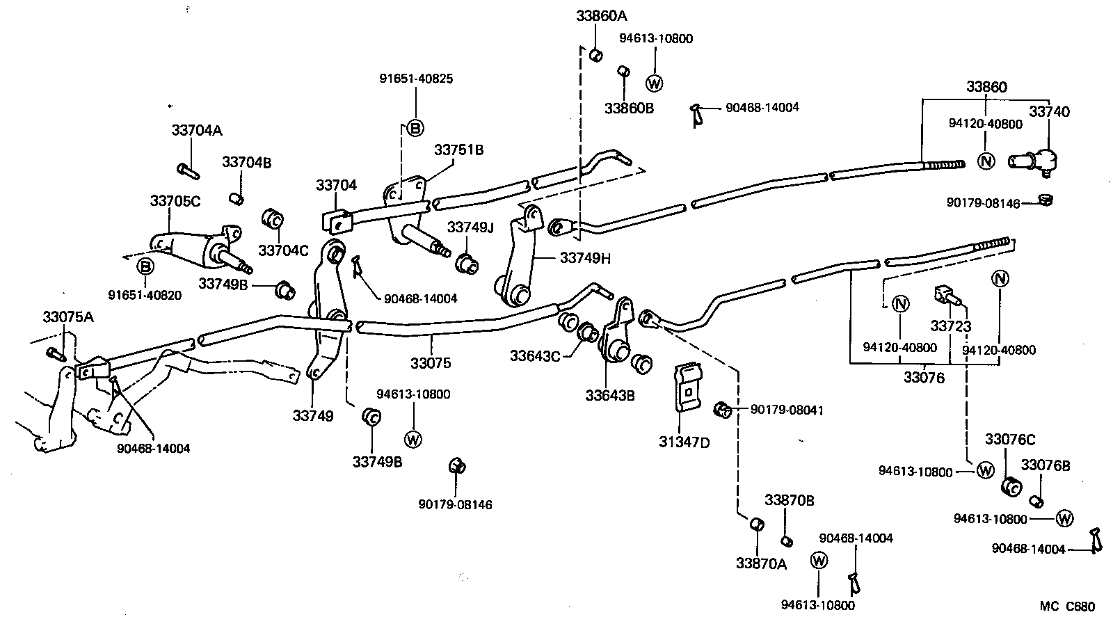 33503-27140 LEVER SUB-ASSY, GEAR SHIFTING, NO.1(FOR COLUMN SHIFT) product image