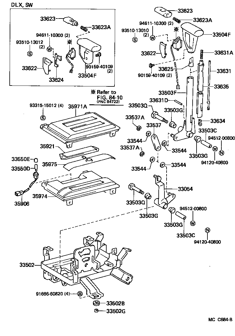33503-27080 LEVER SUB-ASSY, SHIFT(FOR FLOOR SHIFT) product image