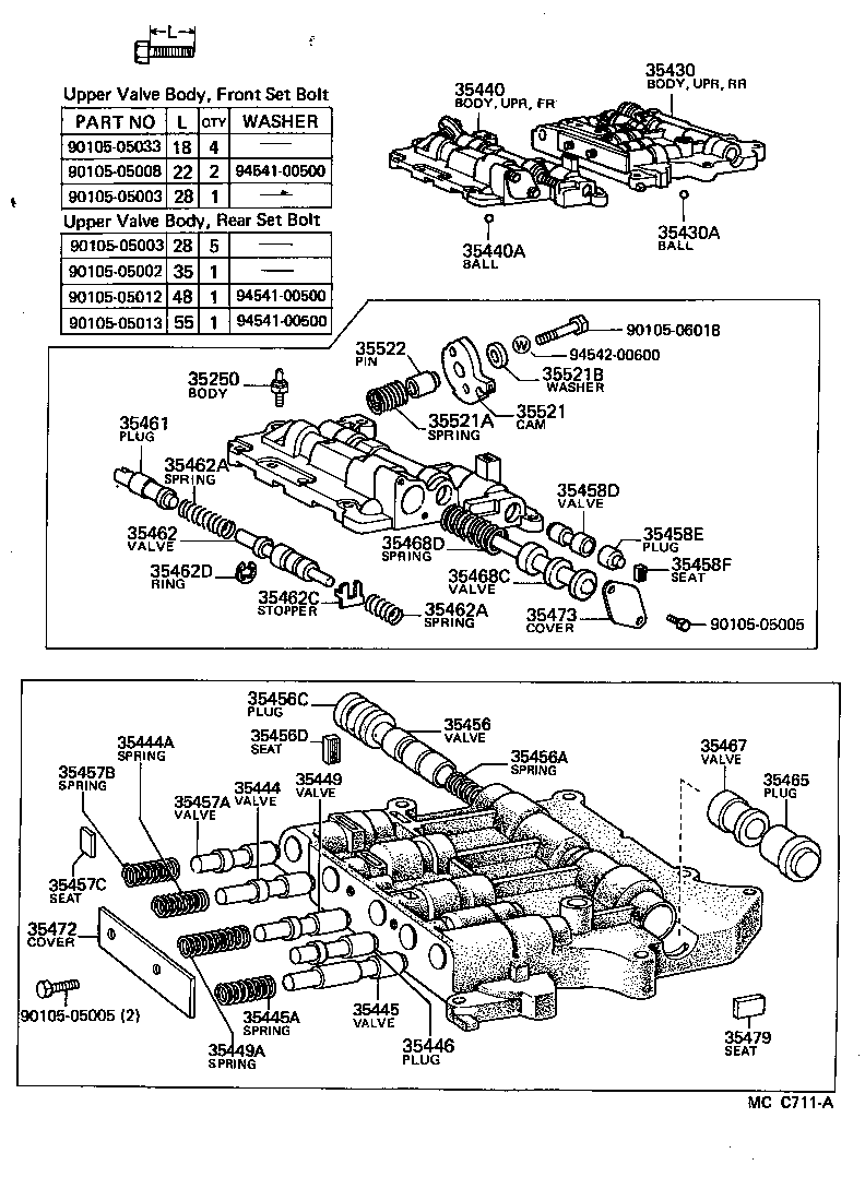 35430-27020 BODY ASSY, REAR UPPER VALVE product image