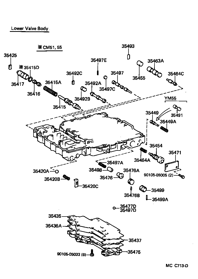 35430-27040 BODY ASSY, REAR UPPER VALVE product image