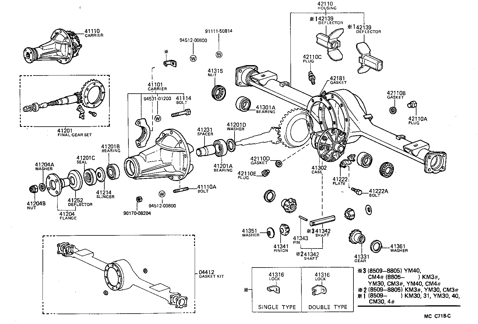 42110-27110 HOUSING ASSY, REAR AXLE product image