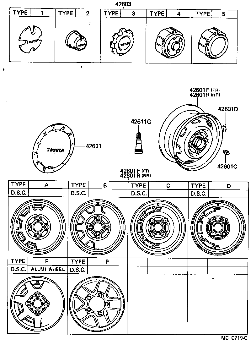 42611-28100 WHEEL, DISC (FOR FRONT) product image