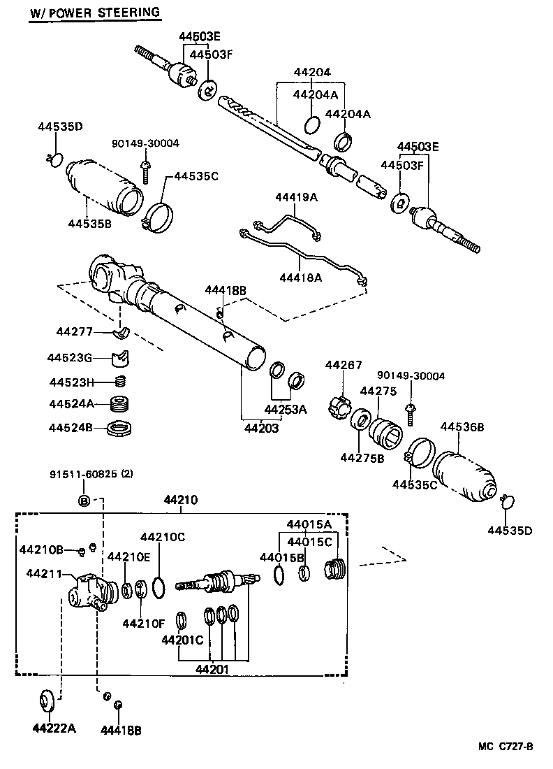 44210-27040 VALVE ASSY, POWER STEERING CONTROL product image