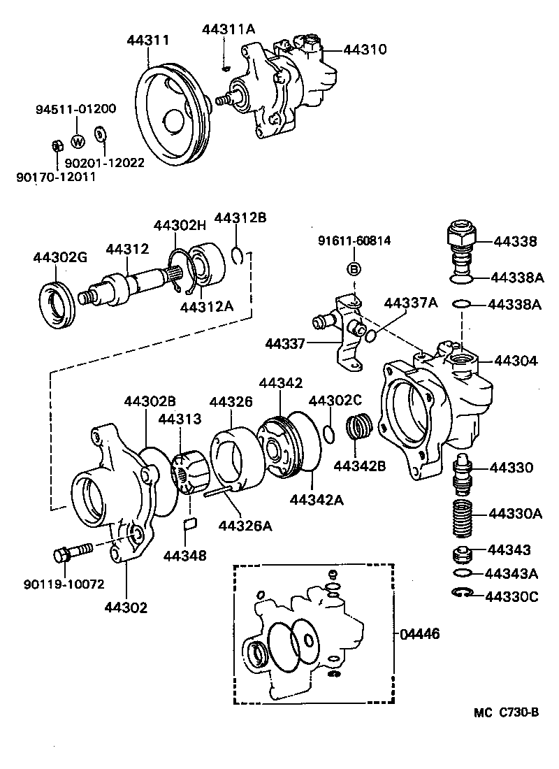 44320-27031 PUMP ASSY, VANE product image