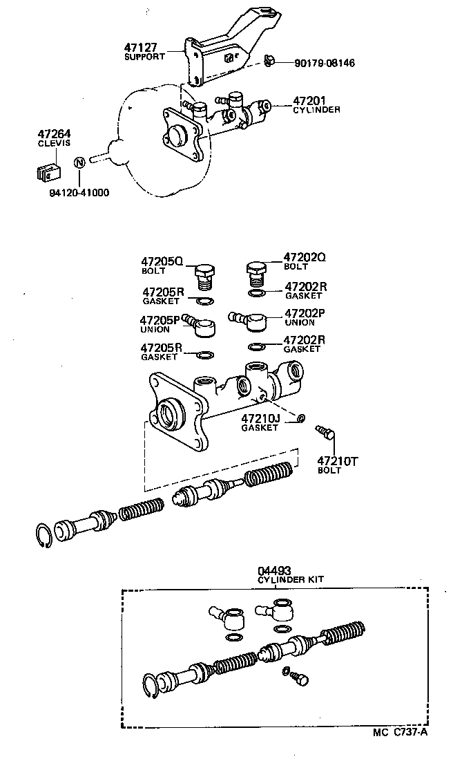 47220-28100 RESERVOIR SUB-ASSY, BRAKE MASTER CYLINDER product image