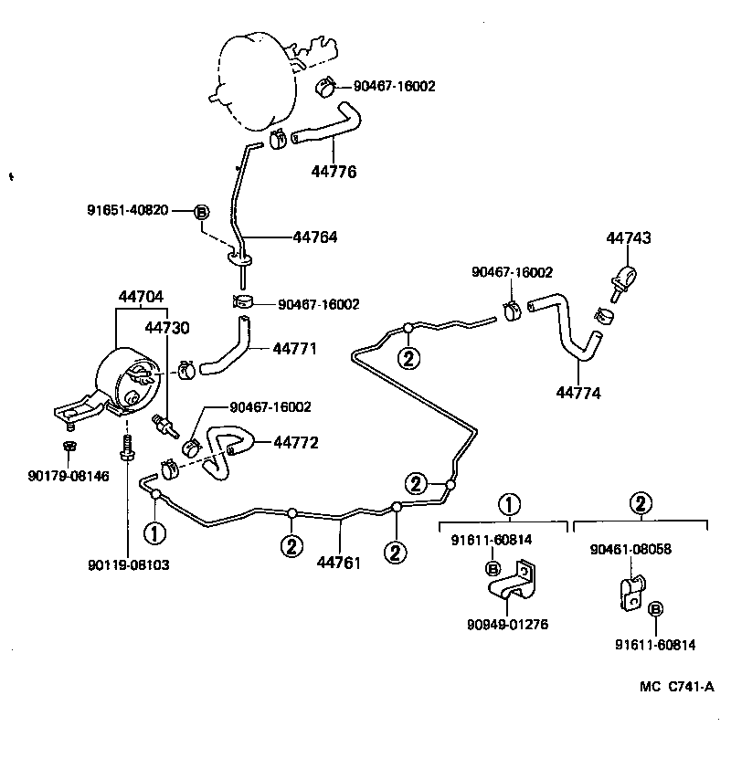 44610-27280 BOOSTER ASSY, BRAKE product image