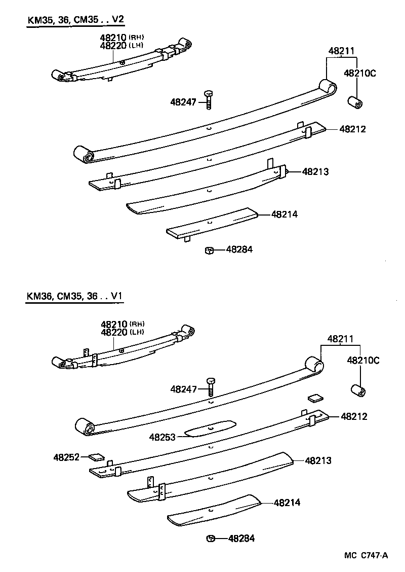 48046-27080 SEAT SUB-ASSY, SPRING U BOLT, RH product image
