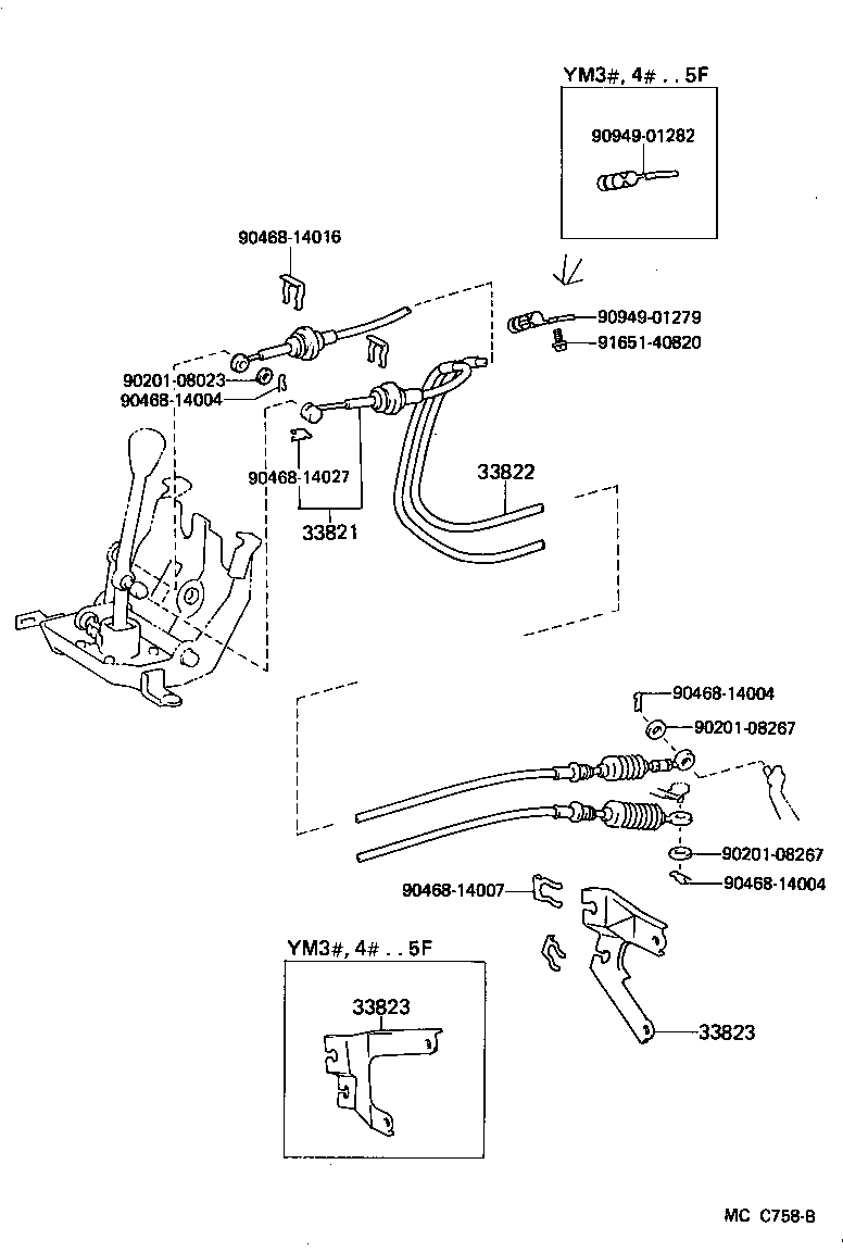 33503-27050 LEVER SUB-ASSY, SHIFT(FOR FLOOR SHIFT) product image