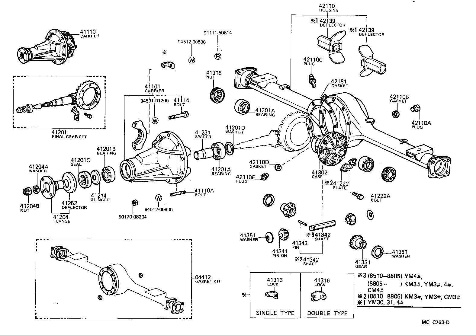 42110-27100 HOUSING ASSY, REAR AXLE product image