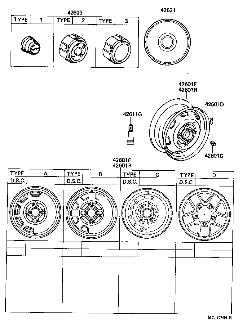42611-28060 WHEEL, DISC (FOR FRONT) product image