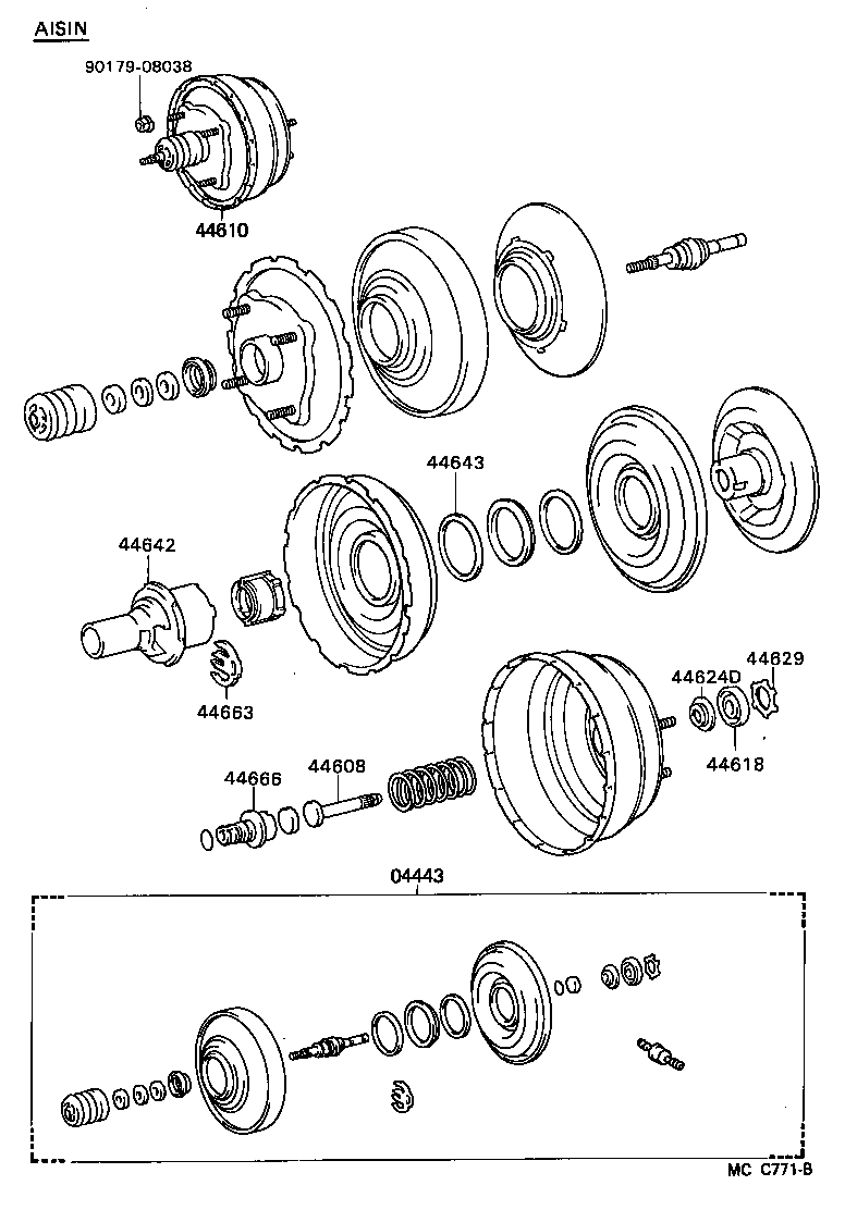 44610-27240 BOOSTER ASSY, BRAKE product image