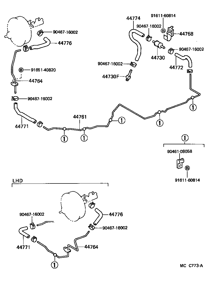 44610-27240 BOOSTER ASSY, BRAKE product image