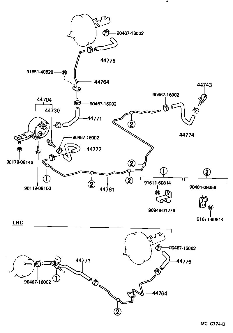 44610-27240 BOOSTER ASSY, BRAKE product image