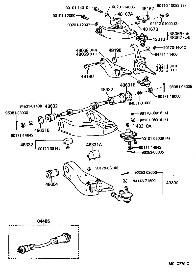 48331-27060 BUMPER, FRONT SPRING, NO.1 product image