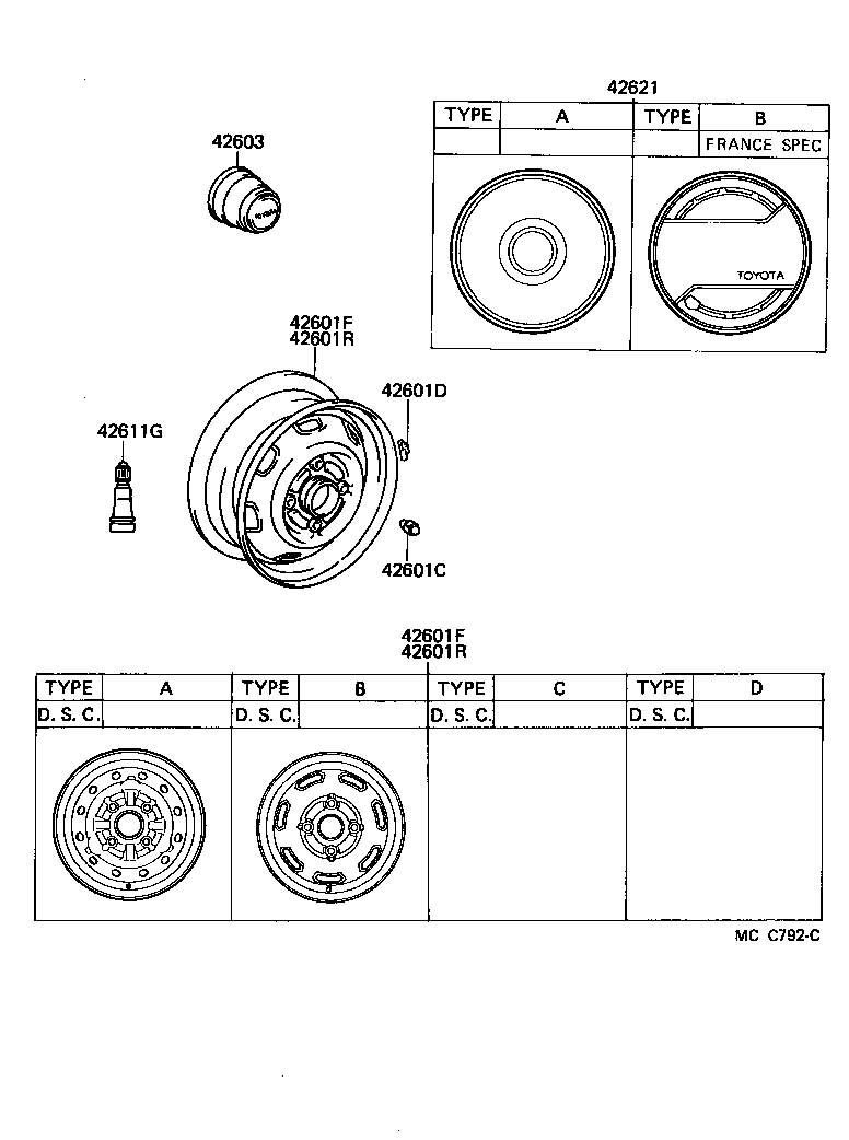 42611-22211 WHEEL, DISC (FOR FRONT) product image