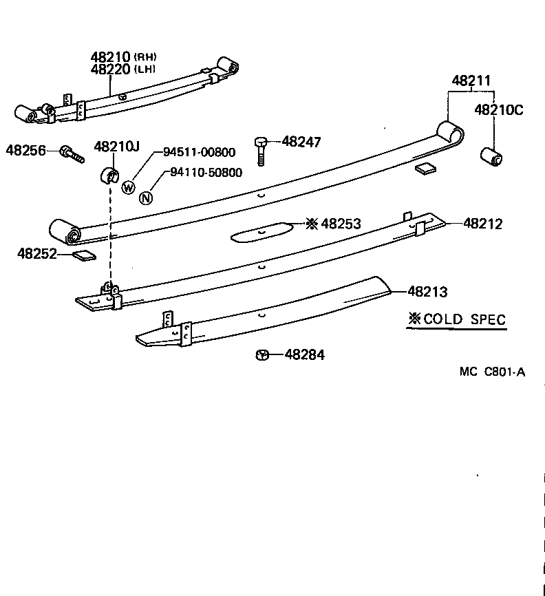 48516-27011 BRACKET, REAR SHOCK ABSORBER, UPPER RH product image