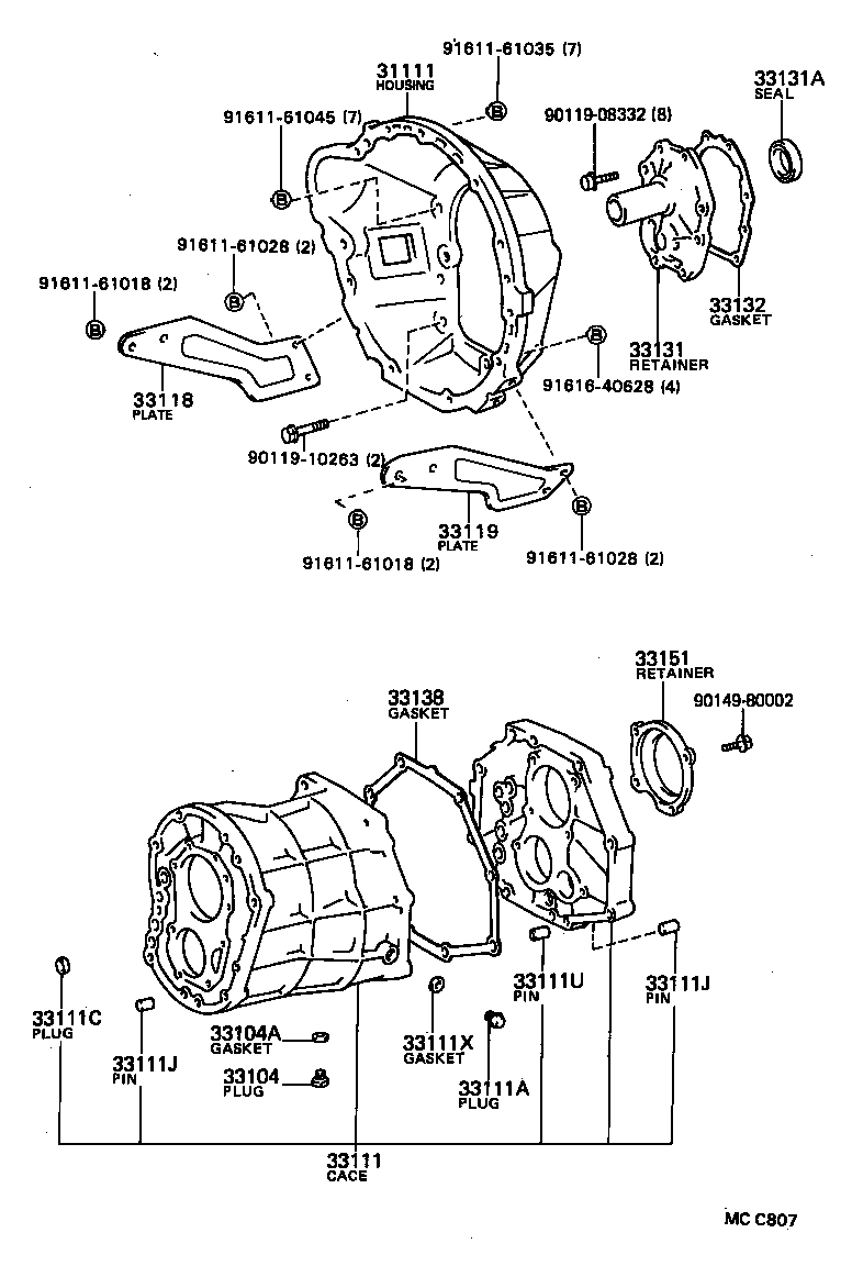 31111-35040 HOUSING, CLUTCH product image