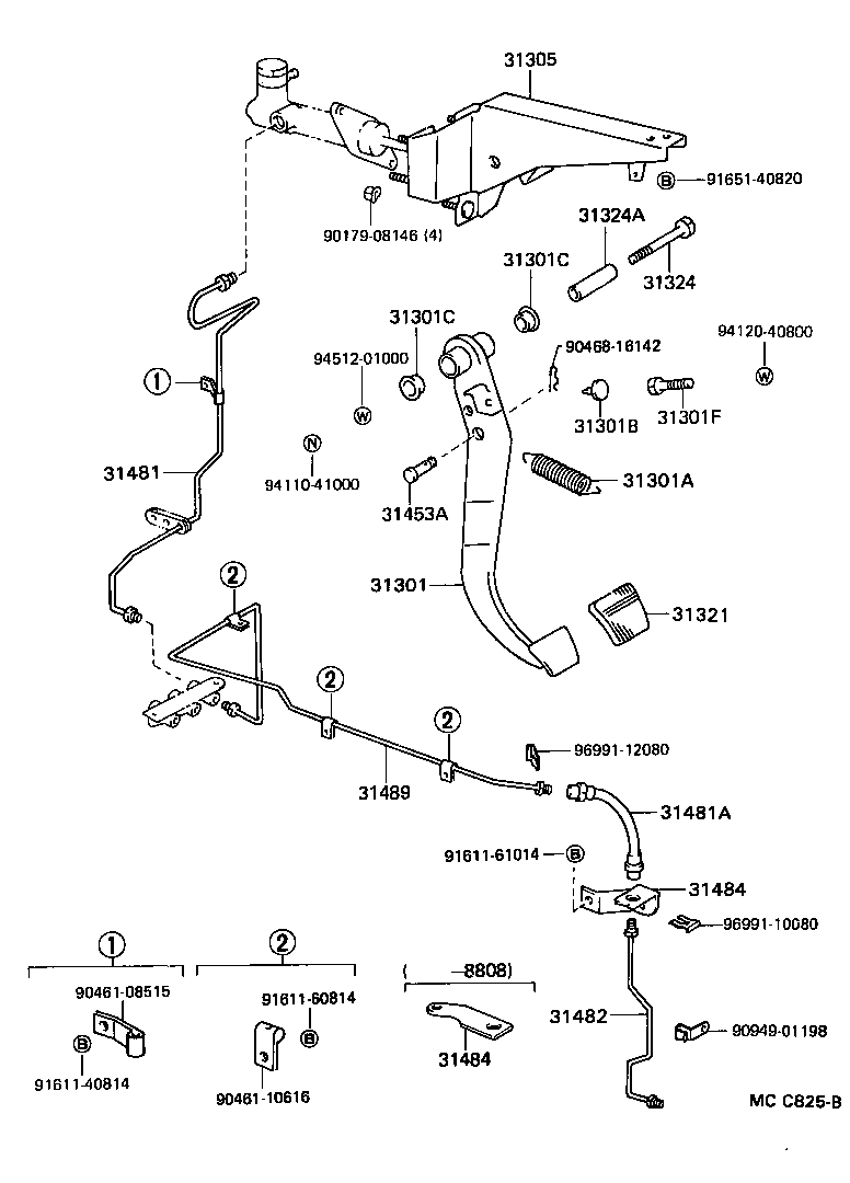 96815-50350 HOSE, CLUTCH, NO.1 product image