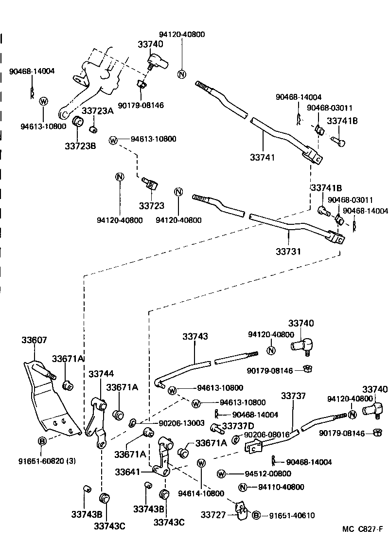 33501-26240 SHAFT SUB-ASSY, CONTROL (FOR COLUMN SHIFT) product image