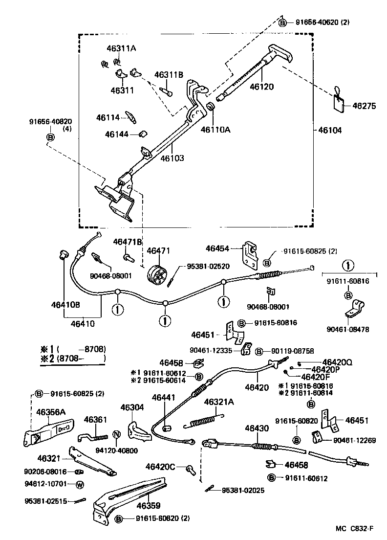 46451-26100 BRACKET, CABLE SUPPORT product image