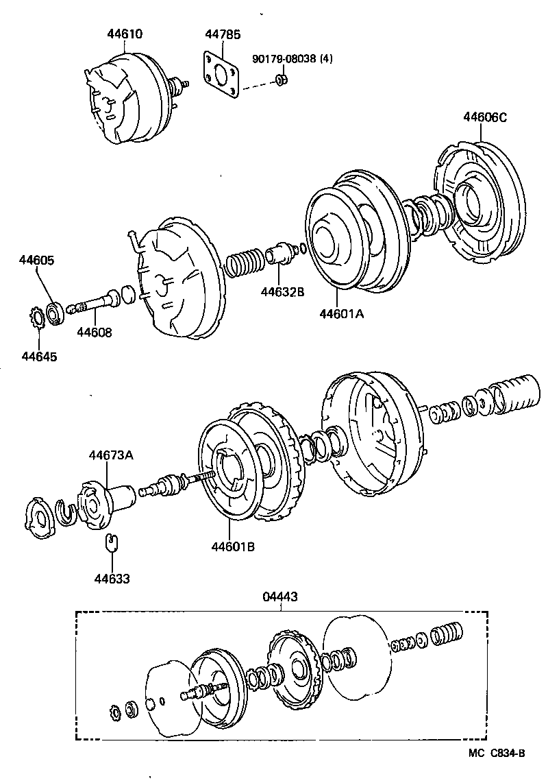 44610-26330 BOOSTER ASSY, BRAKE product image