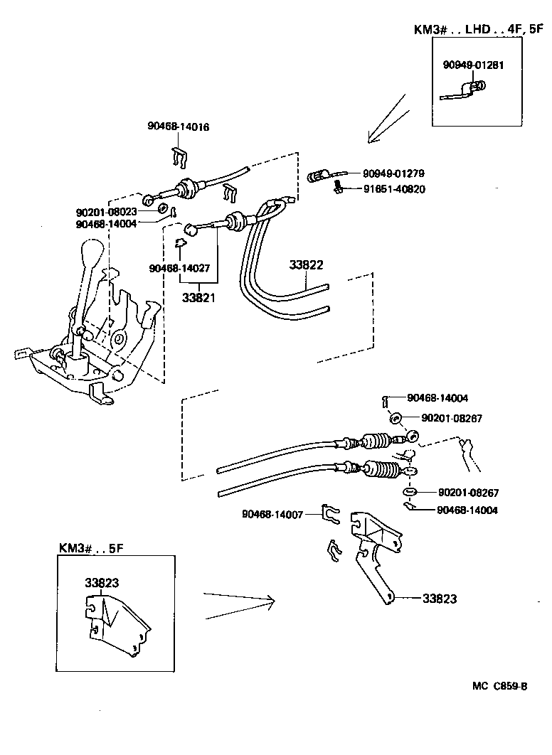 33503-27100 LEVER SUB-ASSY, SHIFT(FOR FLOOR SHIFT) product image