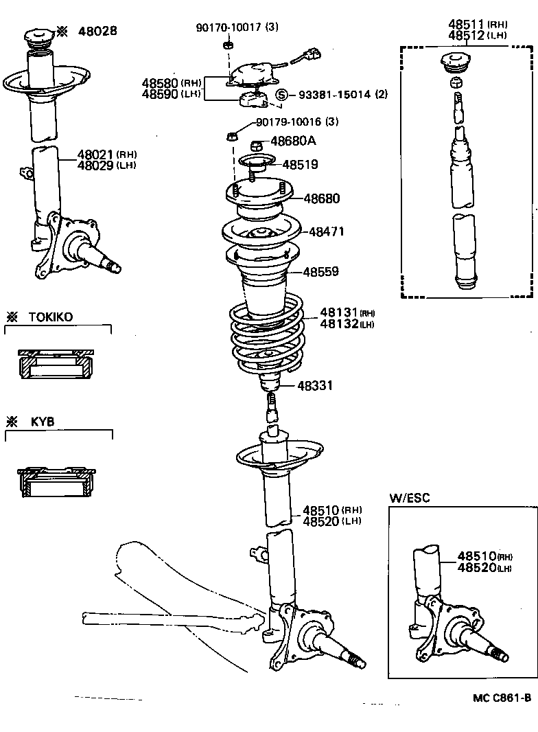 48131-2A370 SPRING, FRONT COIL, LH product image
