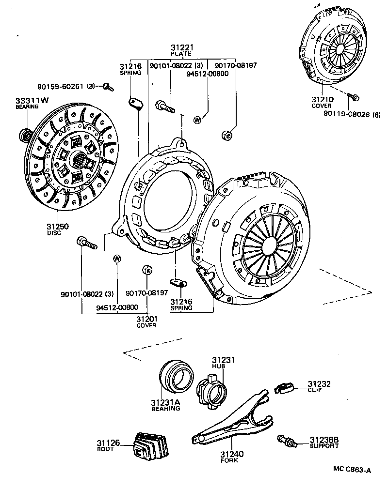 31250-22151 DISC ASSY, CLUTCH product image