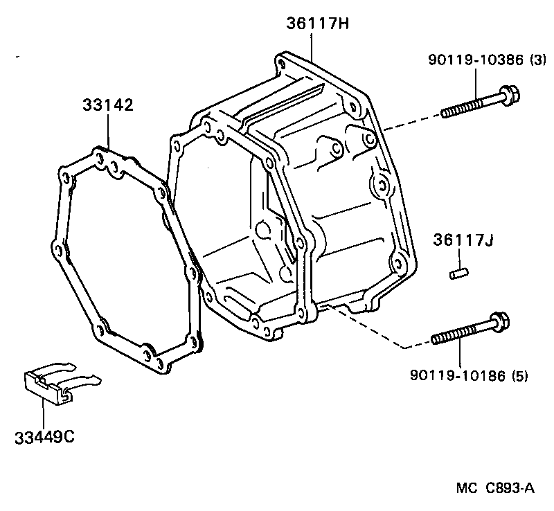 36117-28010 ADAPTER SUB-ASSY, TRANSFER product image
