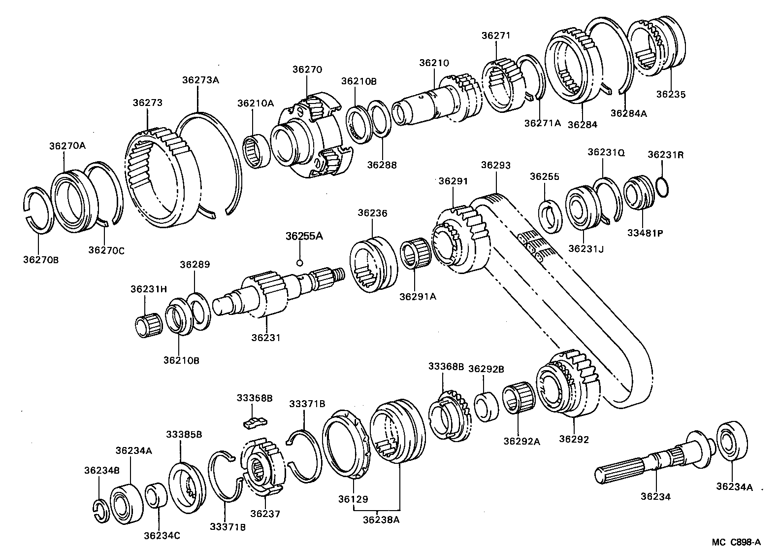 36234-28010 SHAFT, TRANSFER OUTPUT, FRONT product image