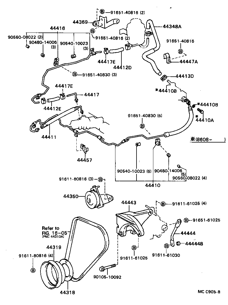 44350-28011 PULLEY ASSY, POWER STEERING IDLE product image