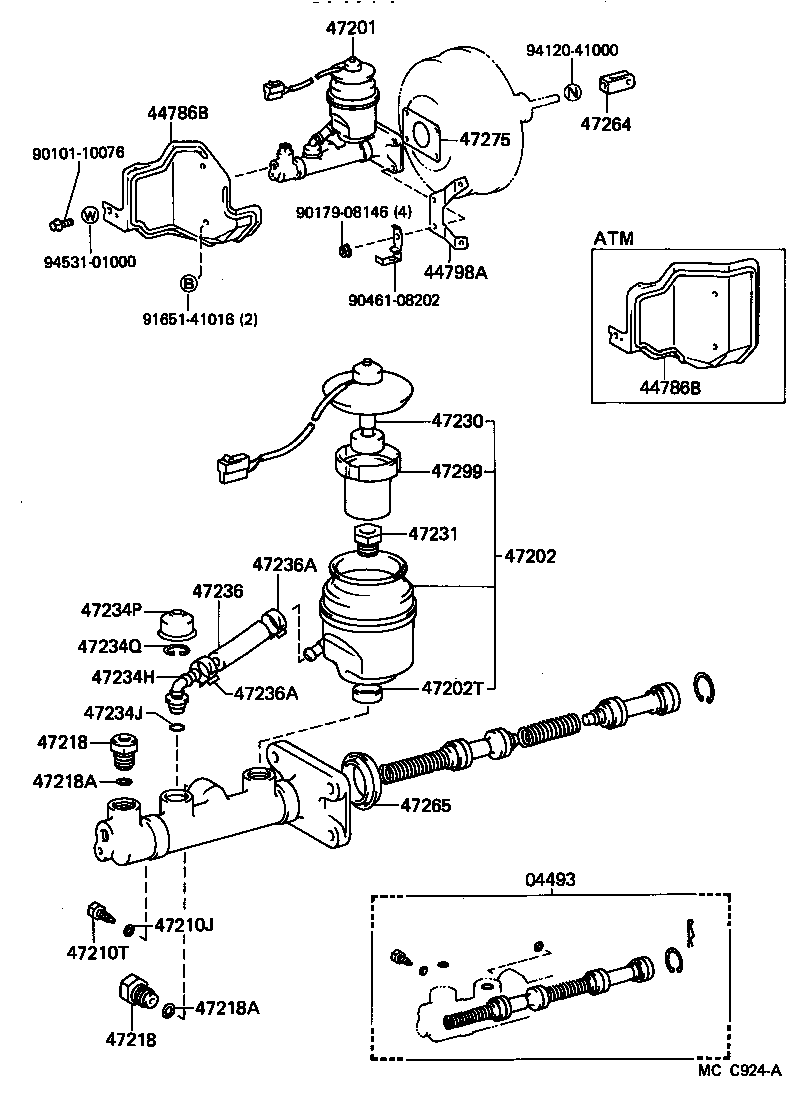 44786-60060 INSULATOR, BRAKE MASTER CYLINDER HEAT product image