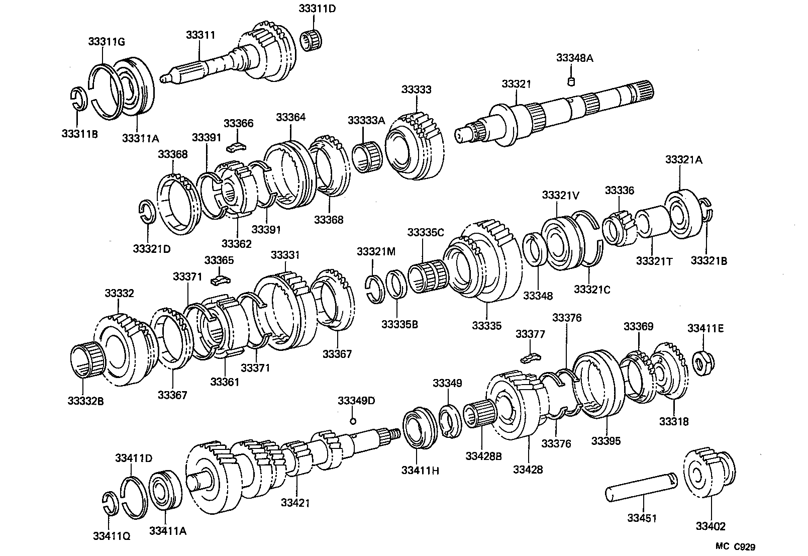 33029-60030 SHAFT SET, INPUT product image