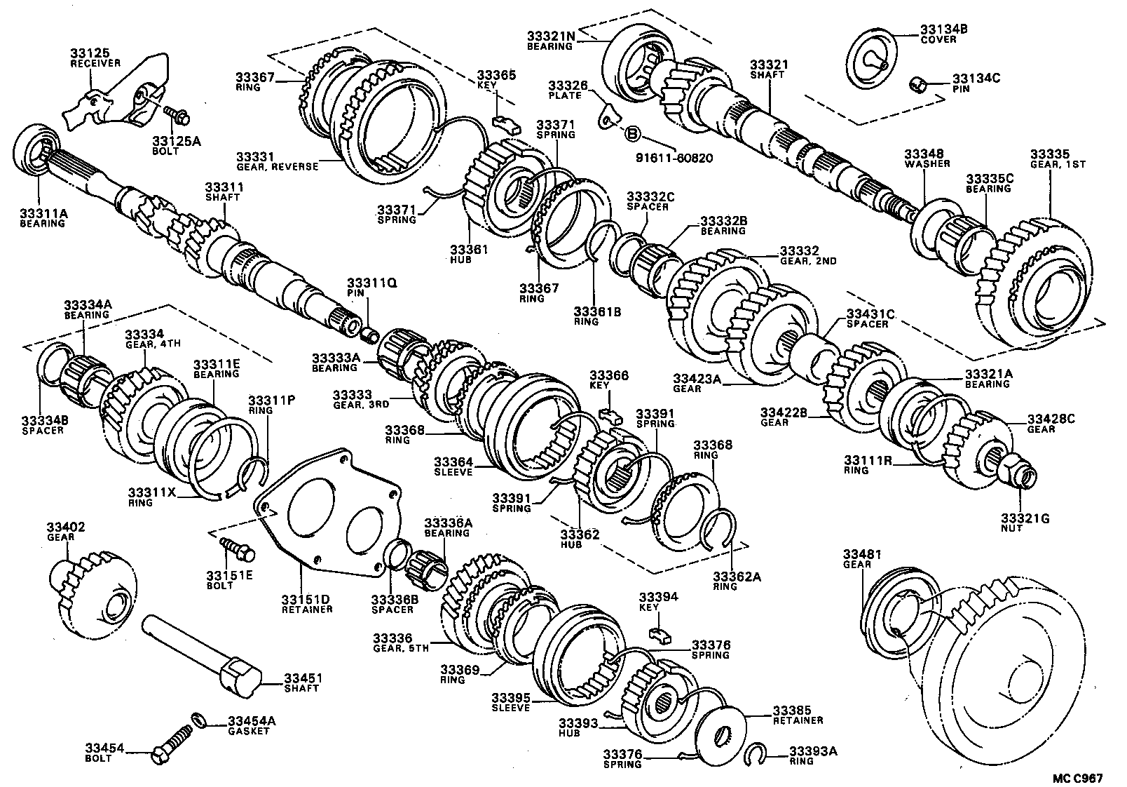 33311-20090 SHAFT, INPUT product image