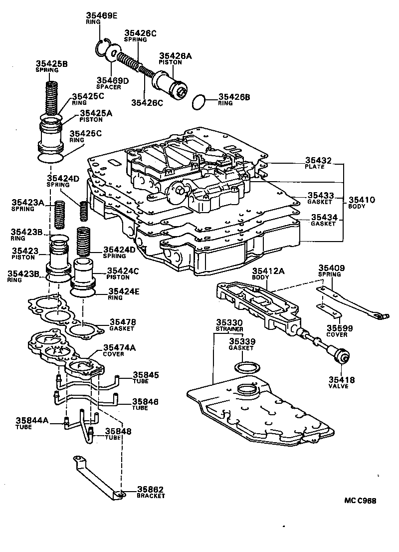 90501-23086 SPRING, COMPRESSION (FOR C-0 ACCUMULATOR PISTON) product image